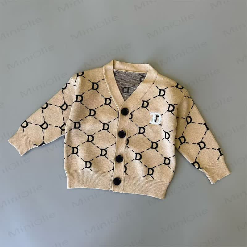 Baby Toddler Casual Pattern Cardigan or Pants - Beige - 4-5T - image 2