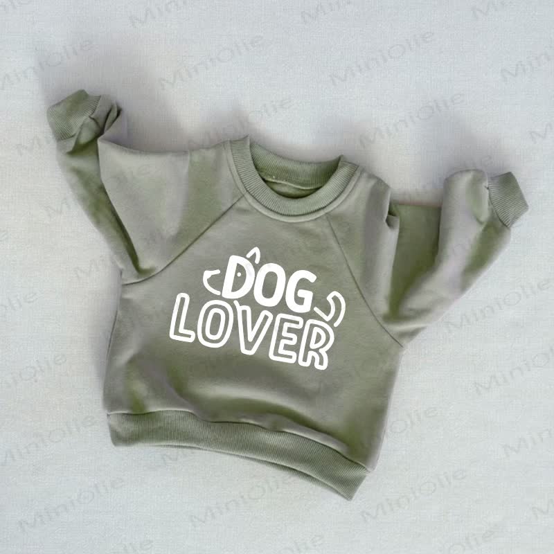 DOG LOVER Baby Toddler Sweatshirt - Grey Green - 3-5T - image 1