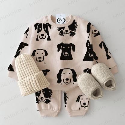 Baby 2-piece Puppy Beige Set - Beige - 2-3T - image 1