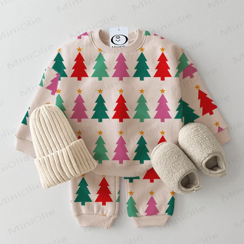 Baby 2-piece Christmas Tree Beige Set - Beige - 2-3T - image 1