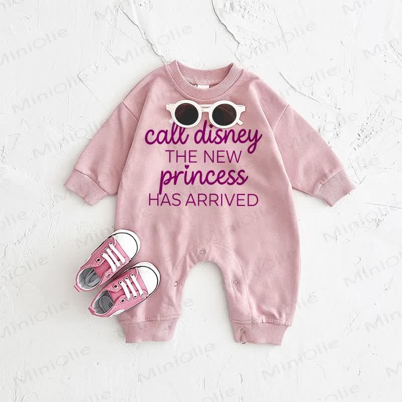 CALL DISNEY THE NEW PRINCESS HAS ARRIVED Baby Pink Romper - Pink - 2-3T - image 1