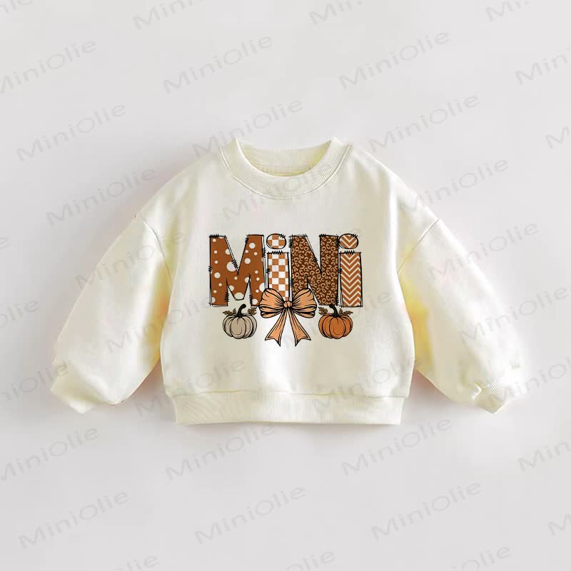 MINI Baby Toddler Halloween Theme Cream Sweatshirt - Cream - 3-5T - image 1