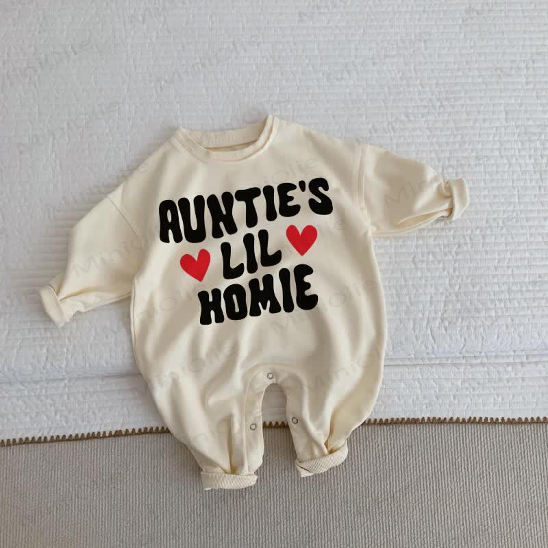 AUNTIE'S LIL HOMIE Baby Beige Romper - Beige - 2-3T - image 1