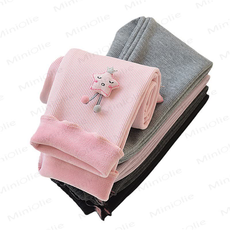 Toddler Star Ribbed Fleece Lined Leggings - image 10