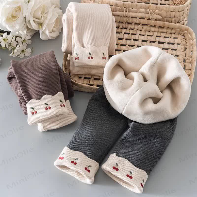 Toddler Cherry Fleece Lined Leggings  - image 3