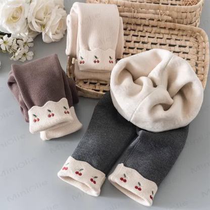 Toddler Cherry Fleece Lined Leggings  - image 3