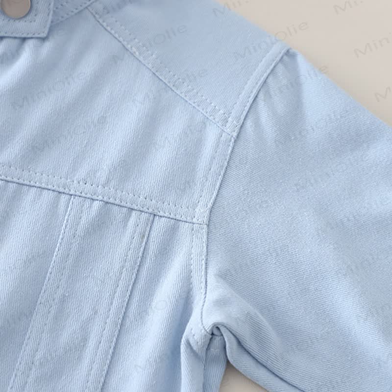 Toddler Baby Boy Blue Casual Jacket and Pants 3-piece Set - image 5
