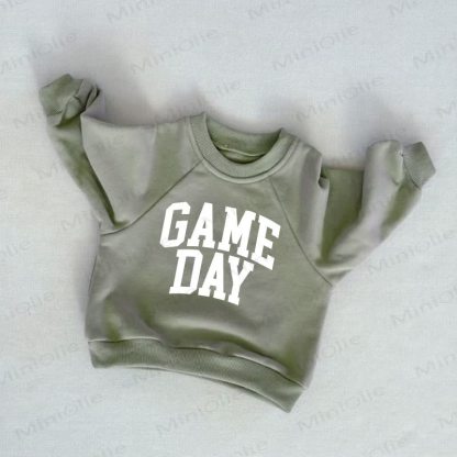 GAME DAY Baby Toddler Grey Green Sweatshirt - Grey Green - 3-5T - image 1