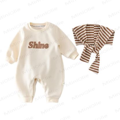 SHINE Baby Romper with Striped Shawl - image 6