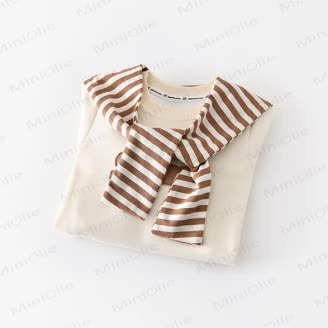 SHINE Baby Romper with Striped Shawl - image 2