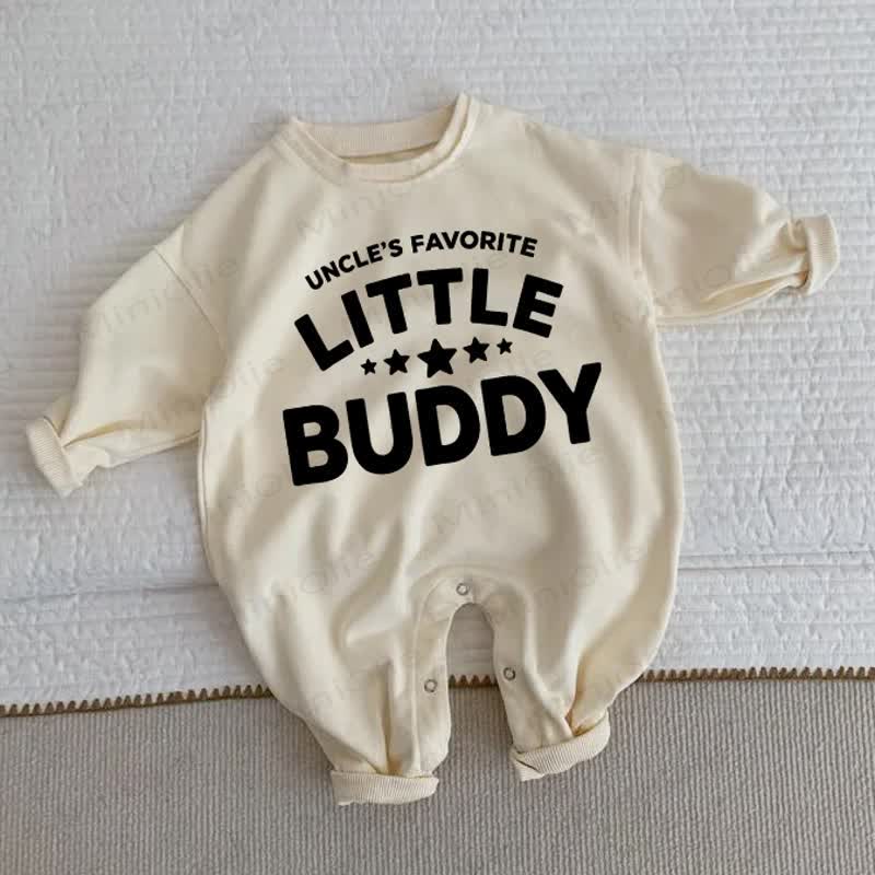 UNCLE'S FAVORITE LITTLE BUDDY Baby Toddler Beige Romper - Beige - 2-3T - image 1