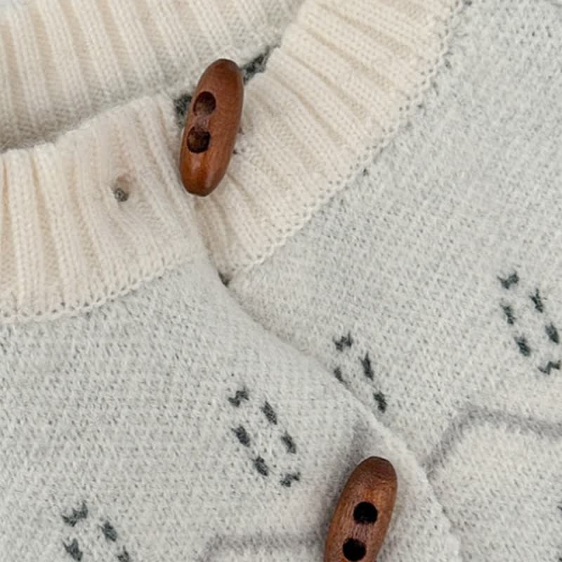 Baby Toddler Nordic Knit Cardigan or Brown Pants - image 5