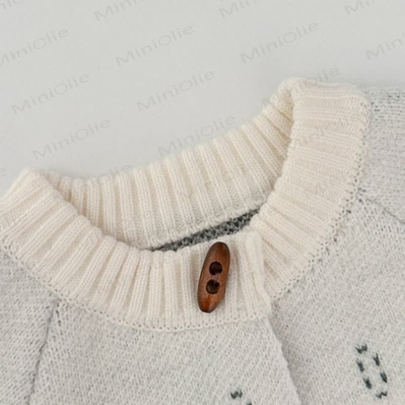Baby Toddler Nordic Knit Cardigan or Brown Pants - image 4