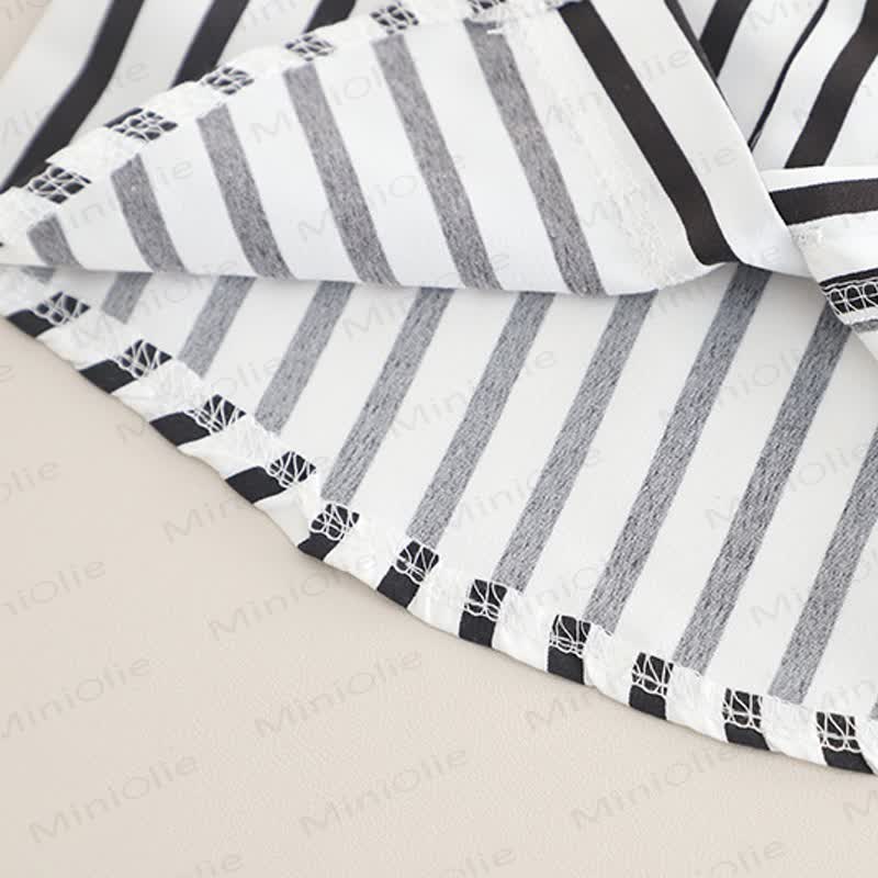 Toddler Baby Boy Asymmetric Vest and Striped Shirt 3-piece Set - image 12