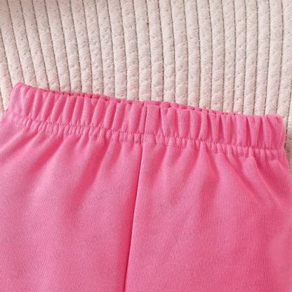 Baby Toddler Girl Pink Tie Sweatshirt and Jogger 2-piece Set - image 6