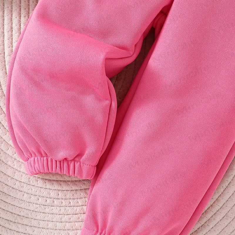 Baby Toddler Girl Pink Tie Sweatshirt and Jogger 2-piece Set - image 7
