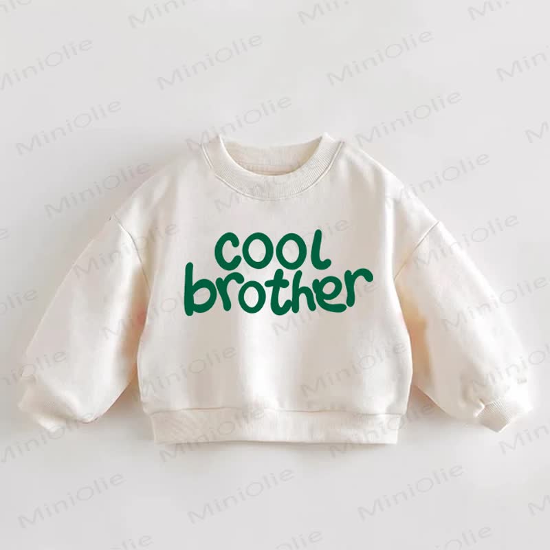 COOL BROTHER Baby Toddler Cream Sweatshirt - Cream - 3-5T - image 1