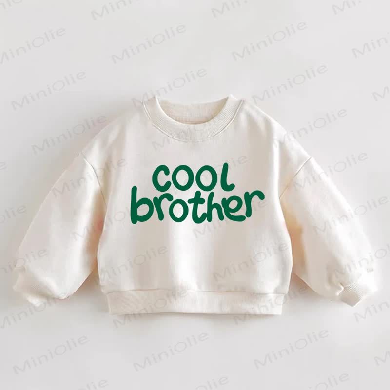 COOL BROTHER Baby Toddler Cream Sweatshirt - Cream - 3-5T - image 1