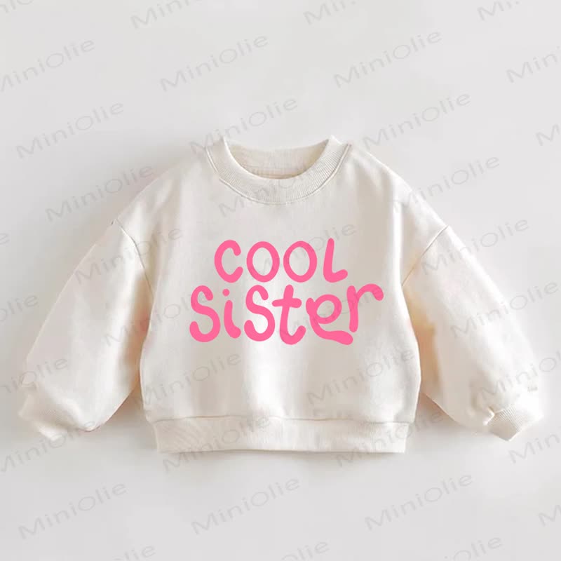 COOL SISTER Baby Toddler Cream Sweatshirt - Cream - 3-5T - image 1