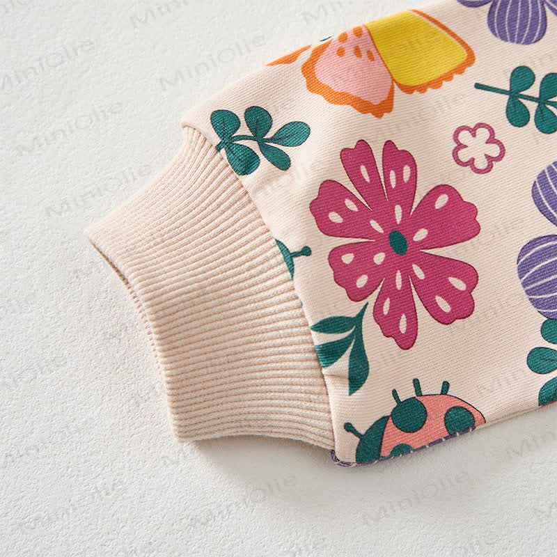 Baby Flower Butterfly Print 2-piece Set - image 3