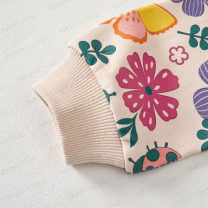 Baby Flower Butterfly Print 2-piece Set - image 3