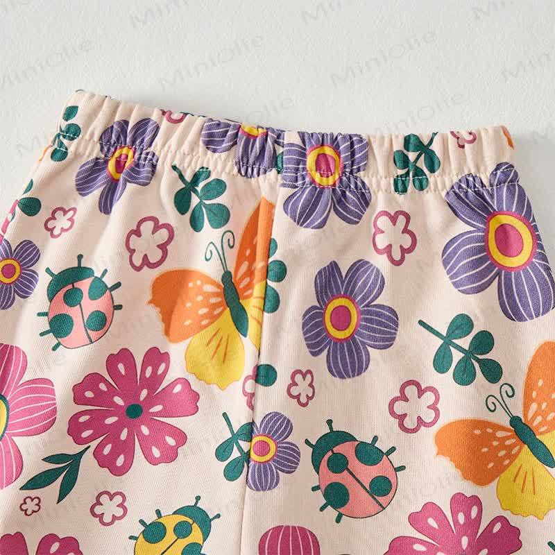Baby Flower Butterfly Print 2-piece Set - image 4
