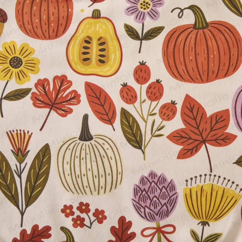 Baby Fall Pumpkin Floral Print 2-piece Set - image 7
