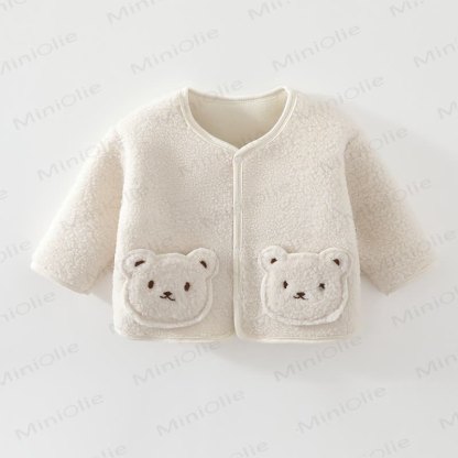 Baby Bear PocketFleece Outerwear - Beige - 2-3T - image 2