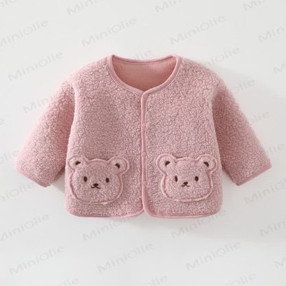 Baby Bear PocketFleece Outerwear - Pink - 2-3T - image 3