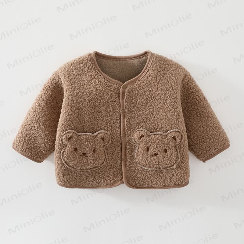Baby Bear PocketFleece Outerwear - Coffee - 2-3T - image 4
