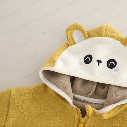 Baby Toddler Cartoon Bear Fleece Hoodie - image 3