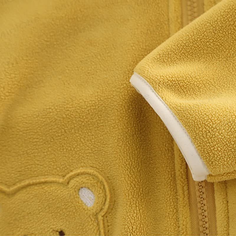 Baby Toddler Cartoon Bear Fleece Hoodie - image 4