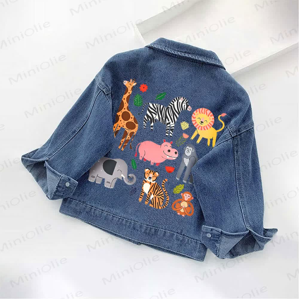 Toddler Kid Animal Denim Jacket - image 2