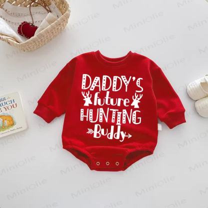 DADDY'S FUTURE HUNTING BUDDY Baby Red Bodysuit - Red - 18-24M - image 1