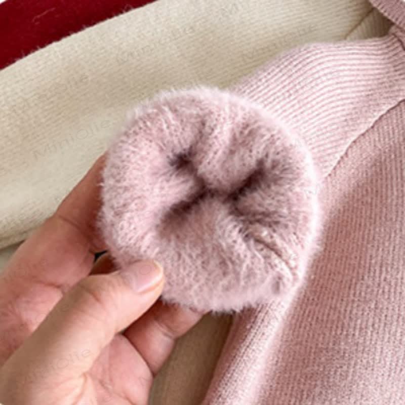 Baby Toddler Girl Pom Hood Knit Pullover Sweater - image 10