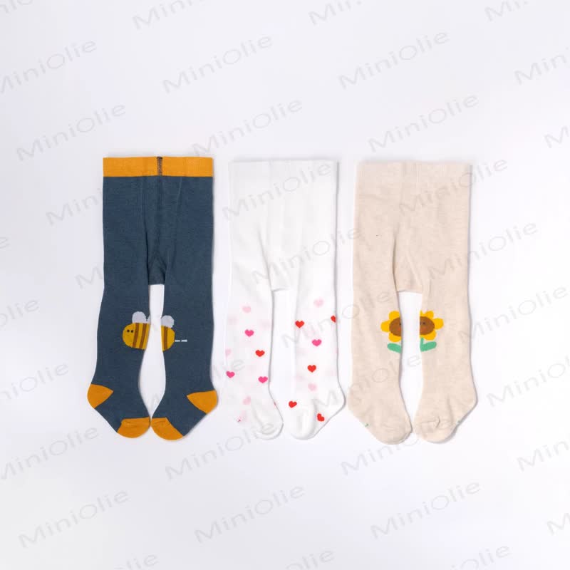 3-Pack Baby Mixed Print Footed Leggings - image 1