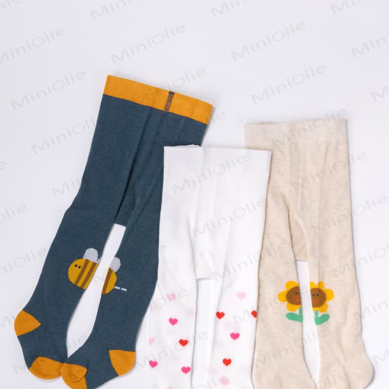 3-Pack Baby Mixed Print Footed Leggings - image 2