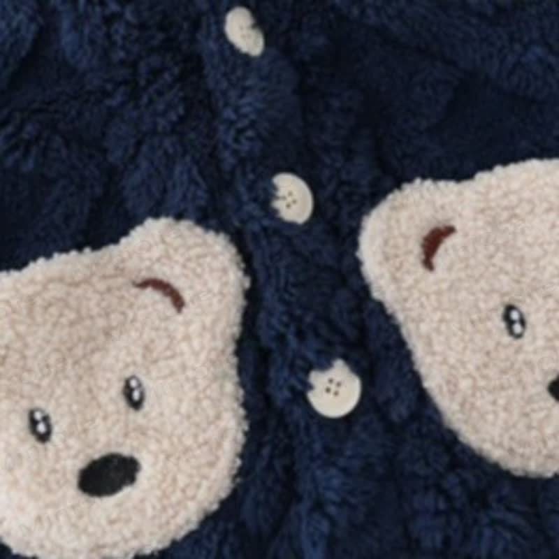 Baby Toddler Bear Pocket Fleece Pyjama 2-piece Set - image 6