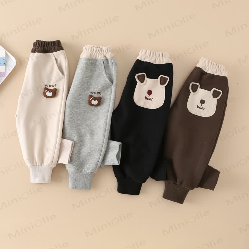 WOW! Baby Toddler Boy Bear Patch Jogger - image 6