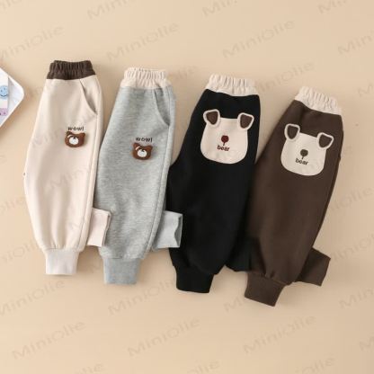 WOW! Baby Toddler Boy Bear Patch Jogger - image 6