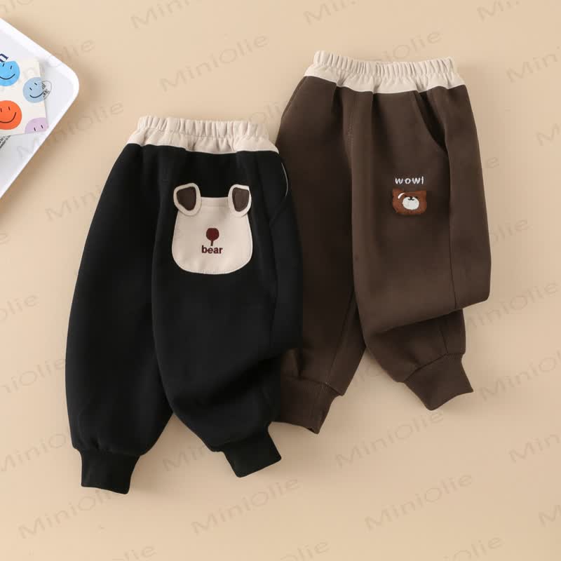 WOW! Baby Toddler Boy Bear Patch Jogger - image 7
