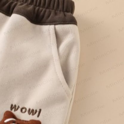 WOW! Baby Toddler Boy Bear Patch Jogger - image 8