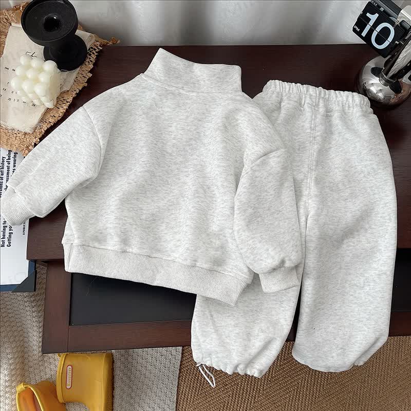 79 COLLEGE SPORT Toddler Baby Boy Half Zip Sweatshirt and Jogger 2-piece Set - image 2