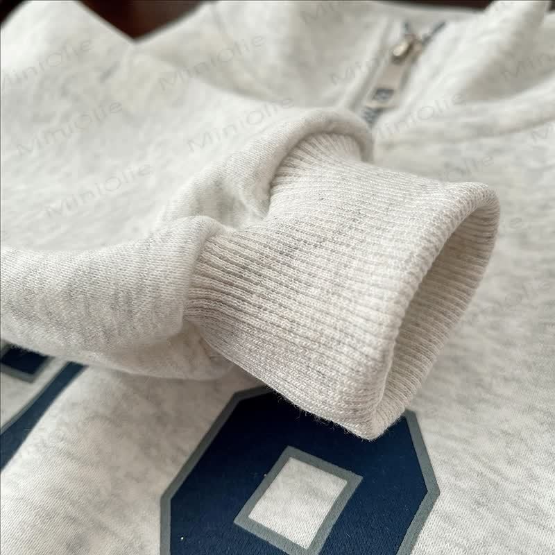 79 COLLEGE SPORT Toddler Baby Boy Half Zip Sweatshirt and Jogger 2-piece Set - image 7