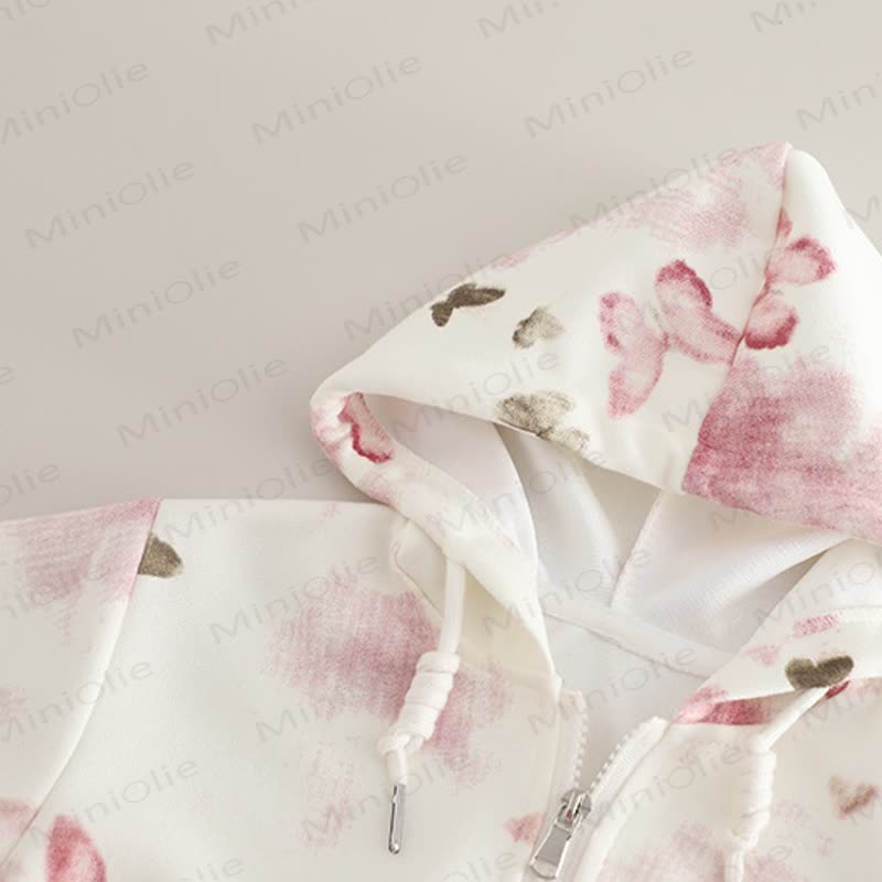 Baby Toddler Girl Butterfly Hooded Jacket and Pants 2-piece Set - image 5