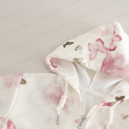 Baby Toddler Girl Butterfly Hooded Jacket and Pants 2-piece Set - image 5
