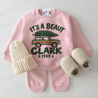 IT'S A BEAUT CLARK 1989 Baby Sweatshirt 2-piece Set - Pink - 2-3T - image 3