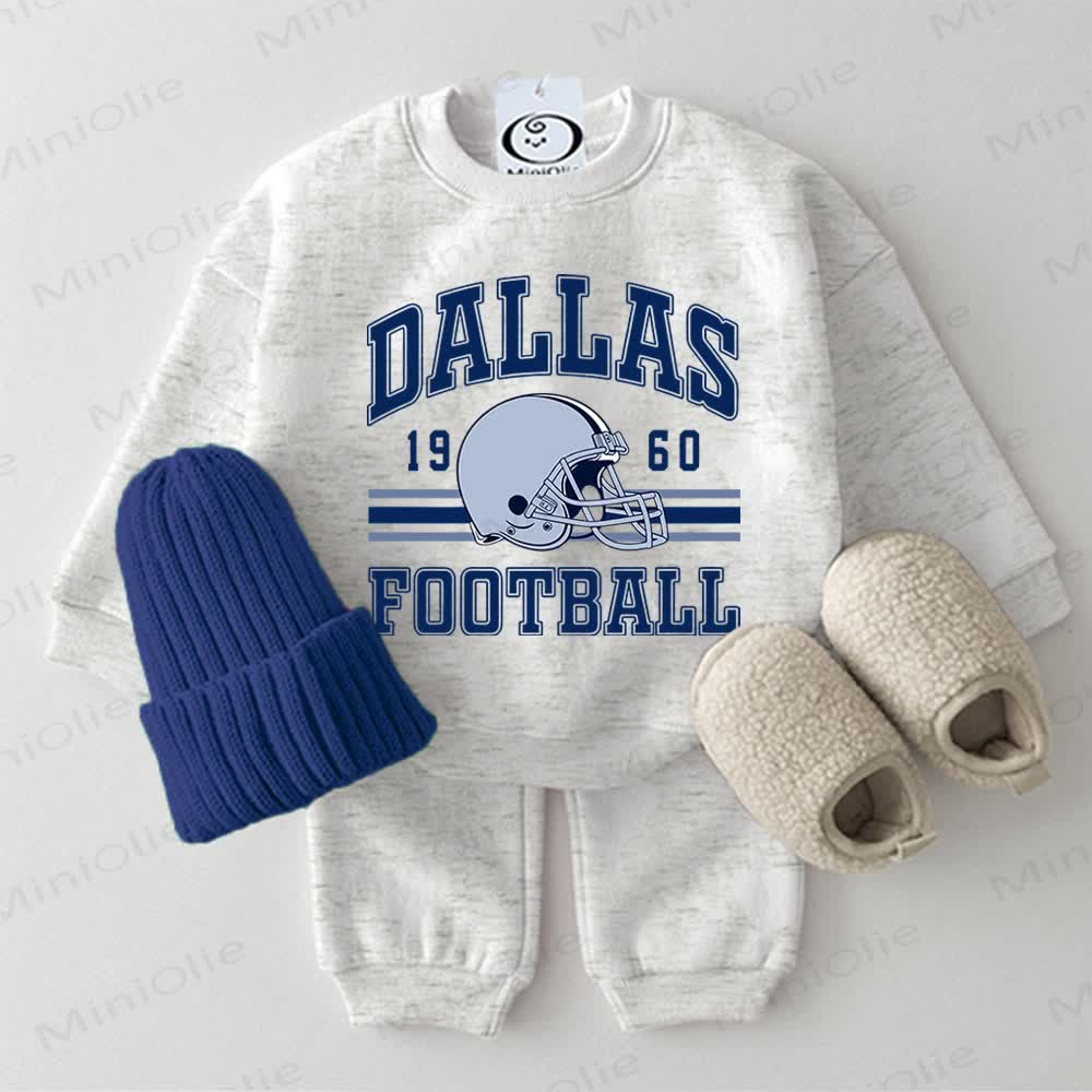 DALLAS FOOTBALL Baby Light Grey Sweatshirt 2-piece Set - Light Grey - 2-3T - image 1