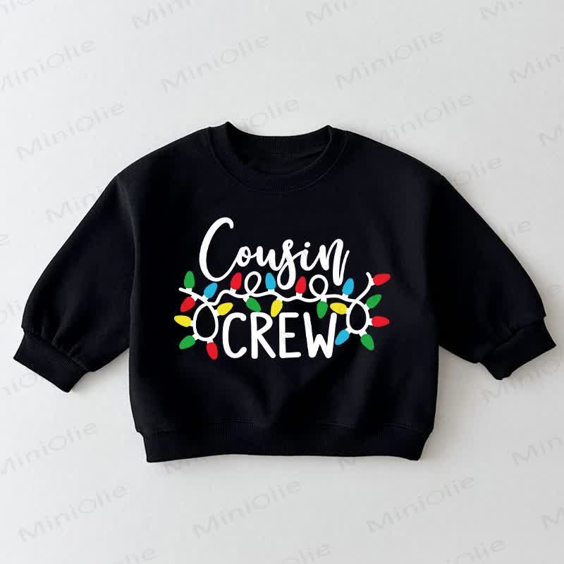 COUSIN CREW Baby Toddler Black Sweatshirt - Black - 3-5T - image 1