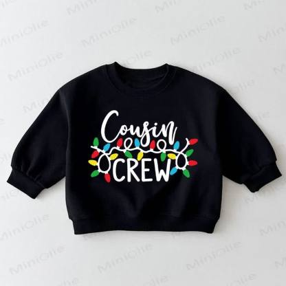 COUSIN CREW Baby Toddler Black Sweatshirt - Black - 3-5T - image 1